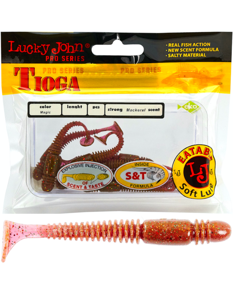 Guma Ripper Lucky John Tioga 2.4" 6.1cm S14 Magic 9szt.