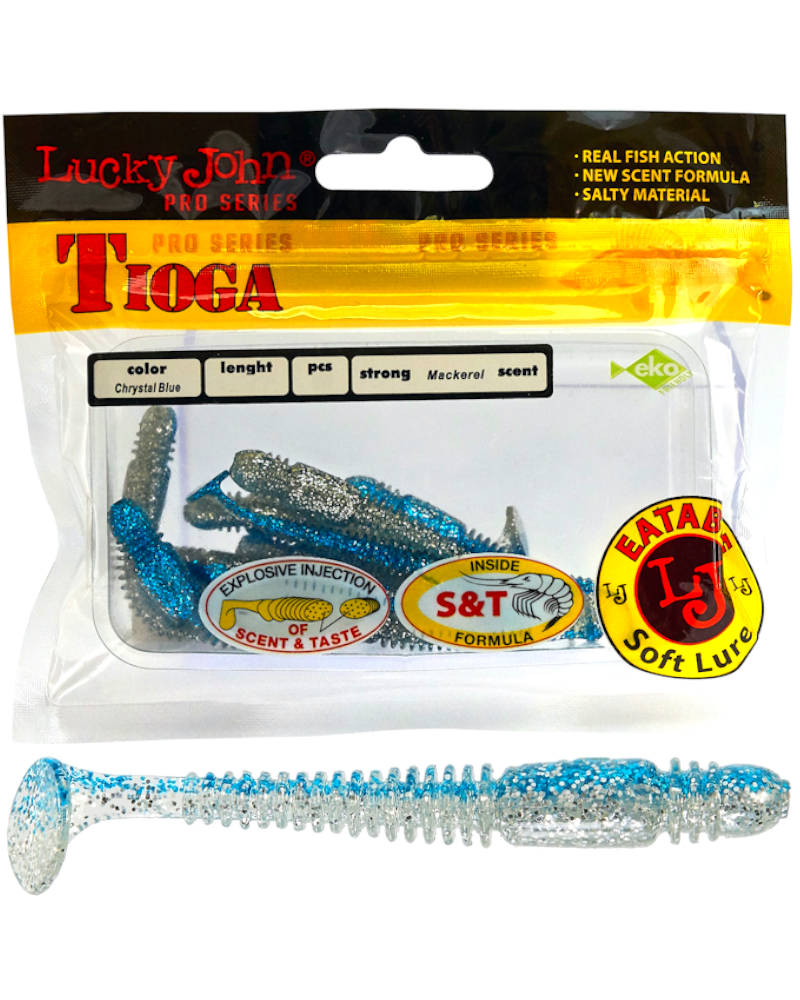 Guma Ripper Lucky John Tioga 2.4" 6.1cm T05 Chrystal Blue 9szt.