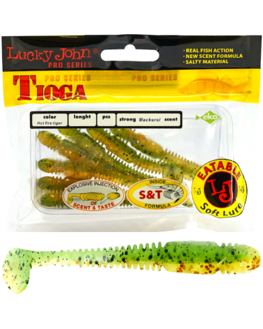 Guma Ripper Lucky John Tioga 2.4" 6.1cm T51 Hot Fire Tiger 9szt.