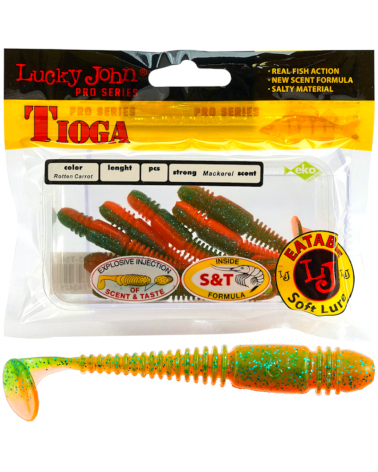 Guma Ripper Lucky John Tioga 2.4" 6.1cm T56 Rotten Carrot 9szt.