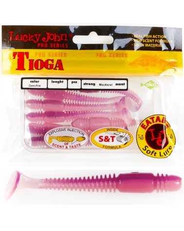 Guma Ripper Lucky John Tioga 2.4" 6.1cm T61 Camo Pink 9szt.