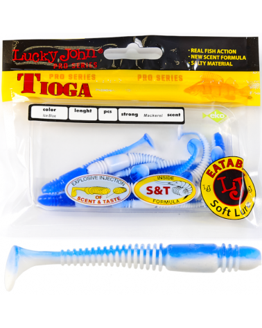 Guma Ripper Lucky John Tioga 2.4" 6.1cm T69 Ice Blue 9szt.