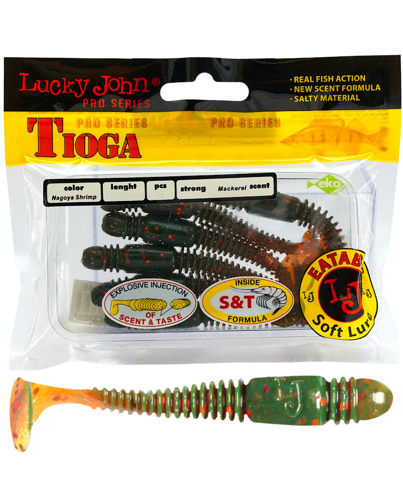 Guma Ripper Lucky John Tioga 2.9" 7.4cm 085 Nagoya Shrimp 7szt.