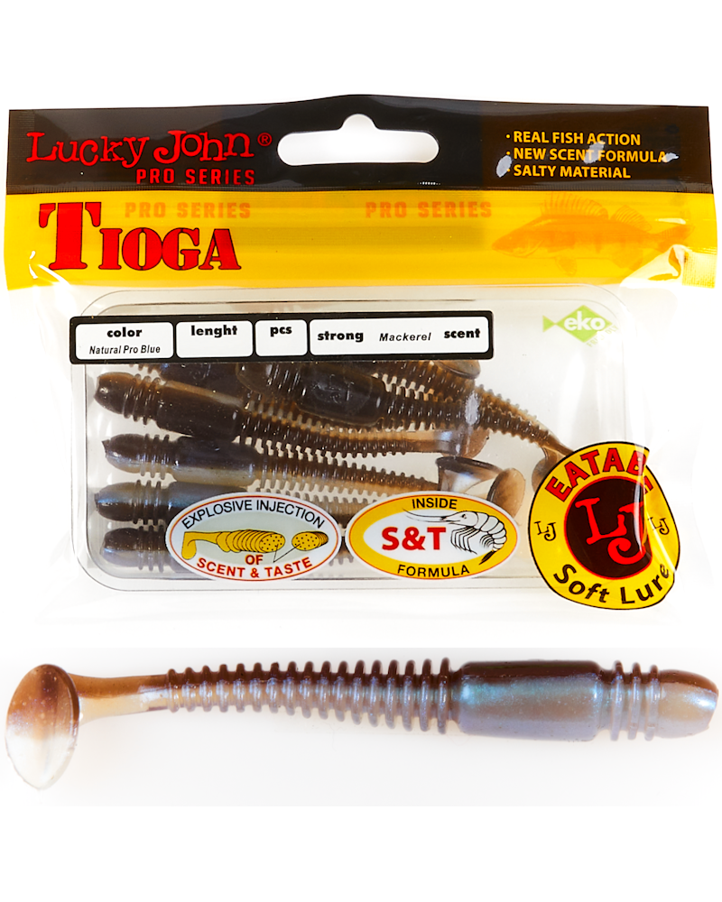 Guma Ripper Lucky John Tioga 2.9" 7.4cm T46 Natural Pro Blue 7szt.