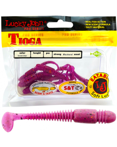 Guma Ripper Lucky John Tioga 2" 5cm S26 Violet Star 10szt.