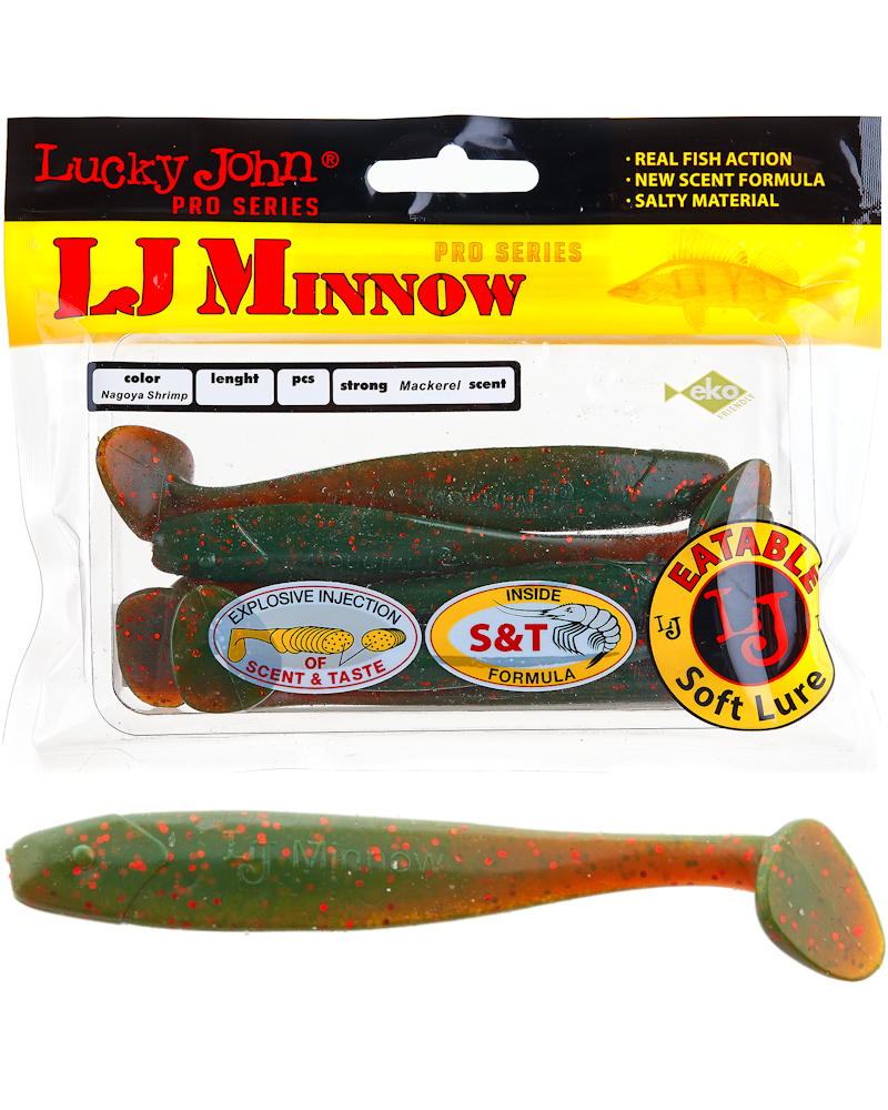 Guma Ripper Lucky John Minnow 2.2" 5.6cm 085 Nagoya Shrimp 10szt.