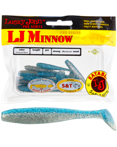 Guma Ripper Lucky John Minnow 2.2" 5.6cm T05 Chrystal Blue 10szt.