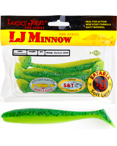 Guma Ripper Lucky John Minnow 2.2" 5.6cm T18 Electrec Minnow 10szt.