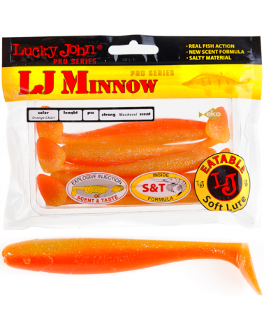 Guma Ripper Lucky John Minnow 2.2" 5.6cm T26 Orange Chart 10szt.