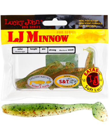 Guma Ripper Lucky John Minnow 2.2" 5.6cm T51 Hot Fire Tiger 10szt.