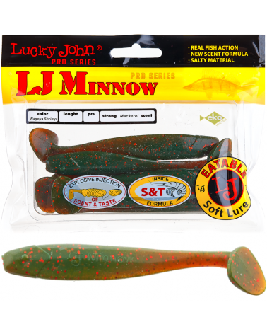 Guma Ripper Lucky John Minnow 3.3" 8.4cm 085 Nagoya Shrimp 7szt.