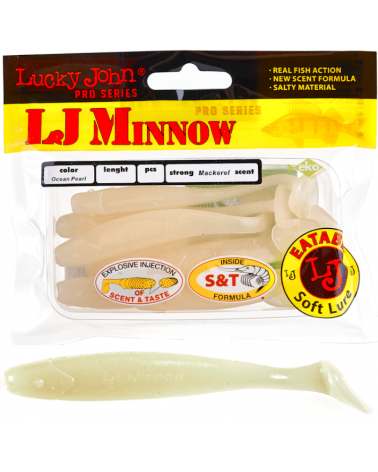 Guma Ripper Lucky John Minnow 4.4" 11.1cm 033 Ocean Pearl 5szt.