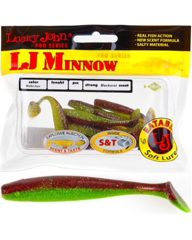 Guma Ripper Lucky John Minnow 4.4" 11.1cm T44 Waka Ayu 5szt.