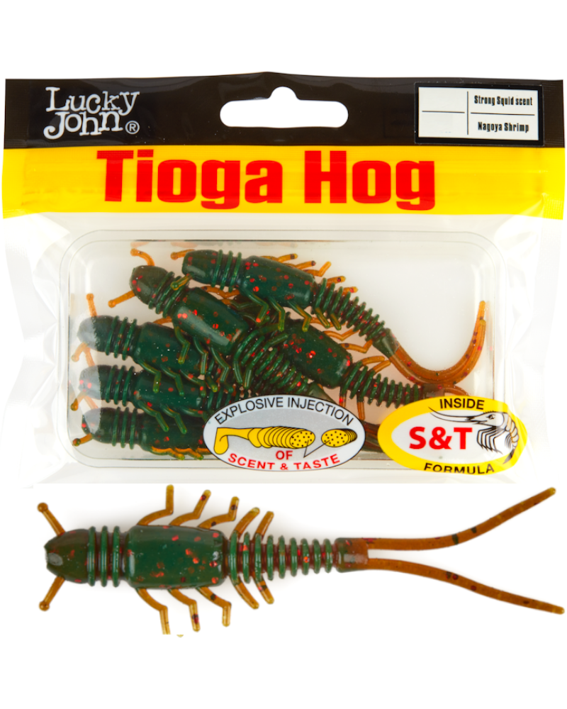 Guma Robak Lucky John Tioga Hog 2.5" 6.35cm 085 Nagoya Shrimp 9szt.
