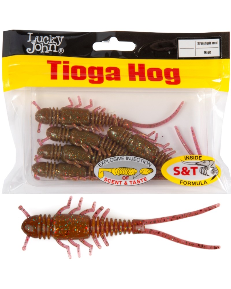 Guma Robak Lucky John Tioga Hog 2.5" 6.35cm S14 Magic 9szt.