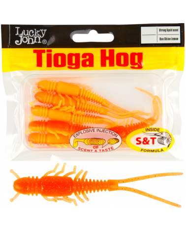 Guma Robak Lucky John Tioga Hog 3.5" 8.9cm T54 Sun Shine Lemon 6szt.