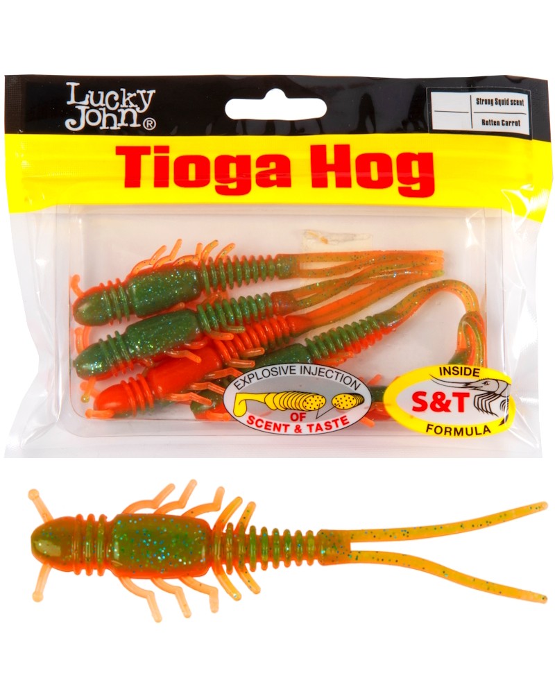 Guma Robak Lucky John Tioga Hog 3.5" 8.9cm T56 Rotten Carrot 6szt.