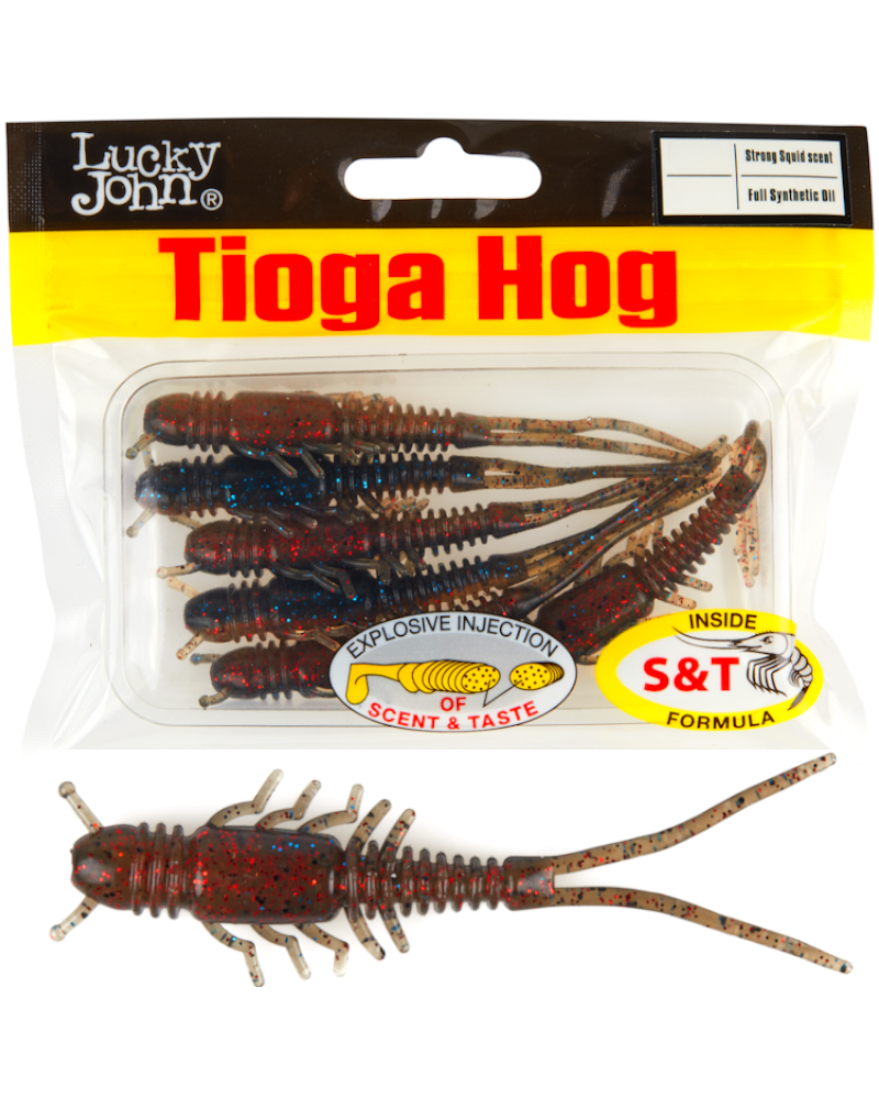 Guma Robak Lucky John Tioga Hog 3.5" 8.9cm T65 Full Synthetic Oil 6szt.