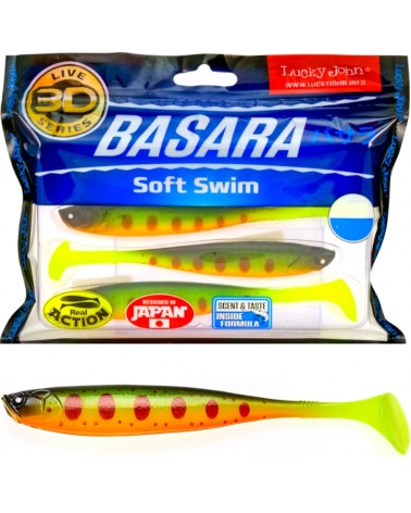 Guma Ripper Lucky John 3D Basara Soft Swim 3.5" 8.9cm PG01 6szt.