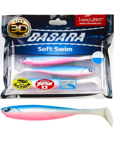 Guma Ripper Lucky John 3D Basara Soft Swim 3.5" 8.9cm PG05 6szt.