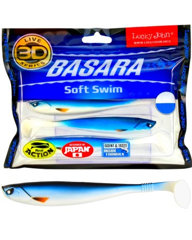 Guma Ripper Lucky John 3D Basara Soft Swim 3.5" 8.9cm PG12 6szt.