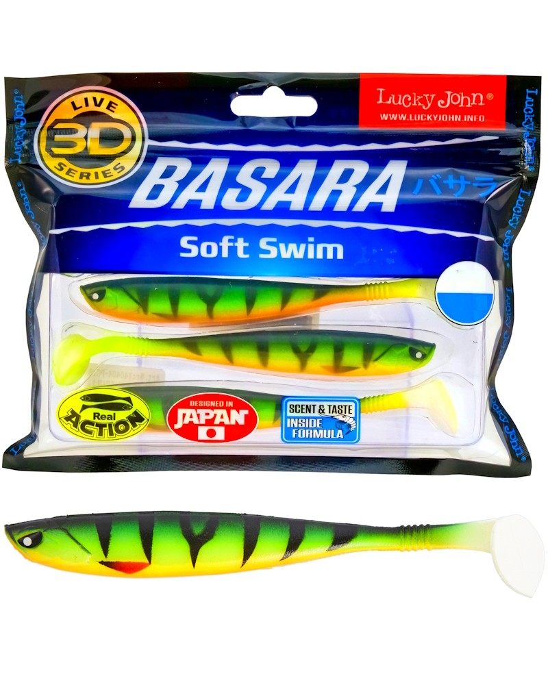Guma Ripper Lucky John 3D Basara Soft Swim 3.5" 8.9cm PG13 6szt.