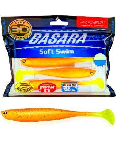 Guma Ripper Lucky John 3D Basara Soft Swim 5" 12.7cm PG03 4szt.