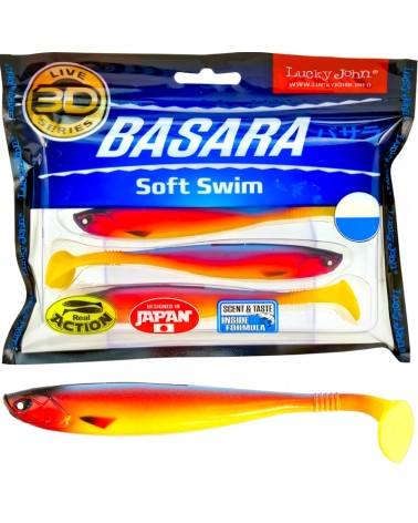 Guma Ripper Lucky John 3D Basara Soft Swim 5" 12.7cm PG06 4szt.