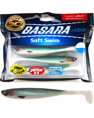 Guma Ripper Lucky John 3D Basara Soft Swim 5" 12.7cm PG07 4szt.