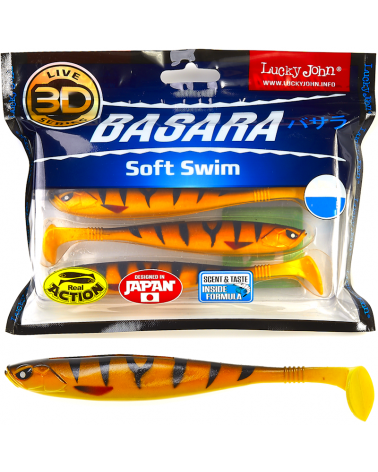 Guma Ripper Lucky John 3D Basara Soft Swim 5" 12.7cm PG08 4szt.