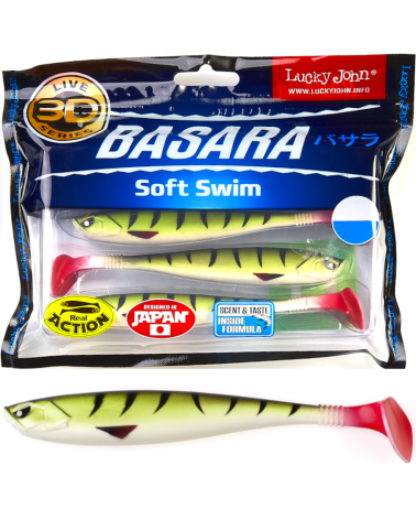 Guma Ripper Lucky John 3D Basara Soft Swim 5" 12.7cm PG10 4szt.