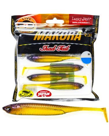 Guma Ripper Lucky John 3D Makora Shad Tail 3" 7.6cm 004 7szt.