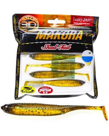 Guma Ripper Lucky John 3D Makora Shad Tail 3" 7.6cm 005 7szt.