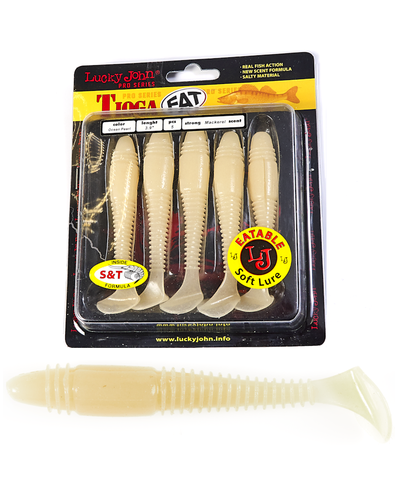 Guma Ripper Lucky John Tioga Fat 3.9" 9.9cm 033 Ocean Pearl 5szt.