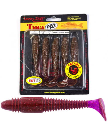 Guma Ripper Lucky John Tioga Fat 3.9" 9.9cm S13 Purple Plum 5szt.