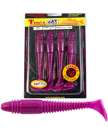 Guma Ripper Lucky John Tioga Fat 3.9" 9.9cm S26 Violet Star 5szt.