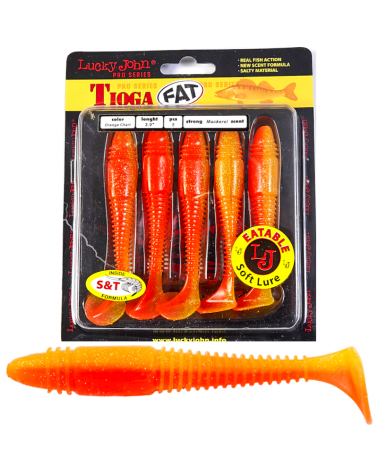 Guma Ripper Lucky John Tioga Fat 3.9" 9.9cm T26 Orange Chart 5szt.
