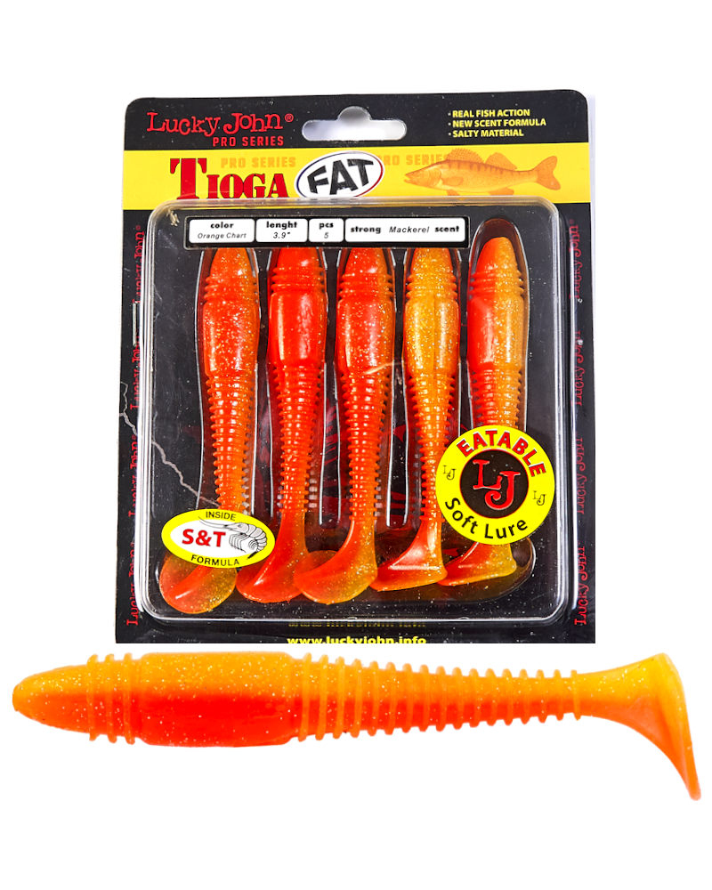 Guma Ripper Lucky John Tioga Fat 3.9" 9.9cm T26 Orange Chart 5szt.