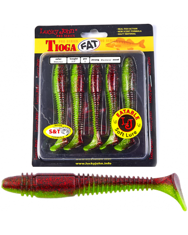 Guma Ripper Lucky John Tioga Fat 3.9" 9.9cm T44 Waka Ayu 5szt.