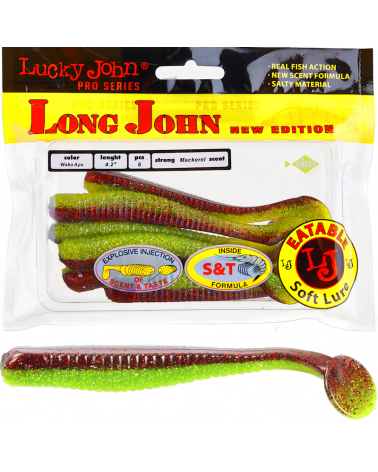 Guma Ripper Lucky John Long John 4.2" 10.7cm T44 Waka Ayu 6szt.