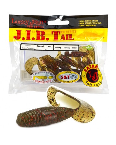 Guma Twister Lucky John J.I.B. Tail 2" 5cm PA03 Green Pumpkin 10szt.