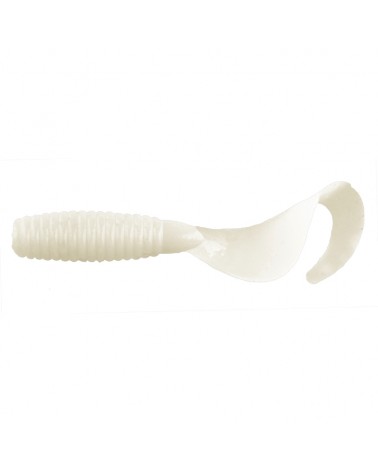 Guma Twister Lucky John Micro Grub 1" 2.5cm 026 Pearl 15szt.