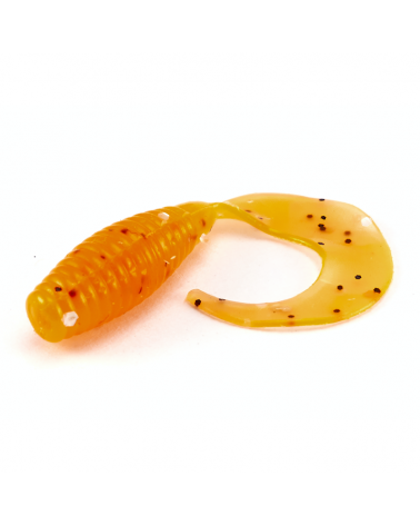 Guma Twister Lucky John Micro Grub 1" 2.5cm 036 Electric Orange 15szt.