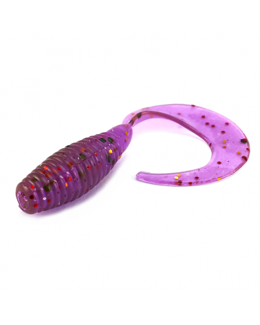 Guma Twister Lucky John Micro Grub 1" 2.5cm S13 Purple Plum 15szt.
