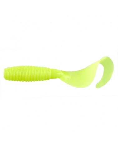 Guma Twister Lucky John Micro Grub 1" 2.5cm S88 Yellow Chartreuse 15szt.