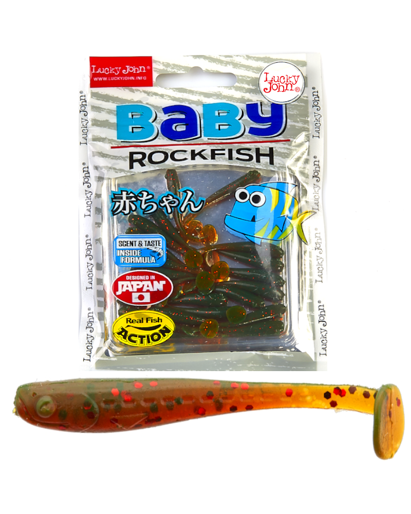 Guma Ripper Lucky John Baby Rockfish 1.4" 3.5cm 085 Nagoya Shrimp 20szt.