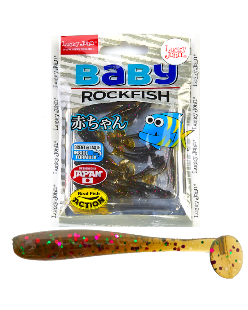 Guma Ripper Lucky John Baby Rockfish 1.4" 3.5cm S21 All Star Flakes 20szt.