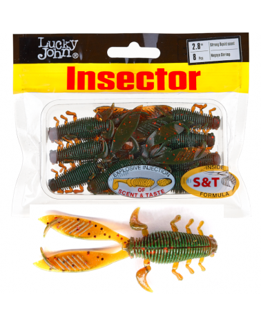 Guma Robak Lucky John Insector 2.8" 7cm 085 Nagoya Shrimp 8szt.