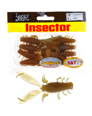 Guma Robak Lucky John Insector 2.8" 7cm S18 Shrimp 8szt.