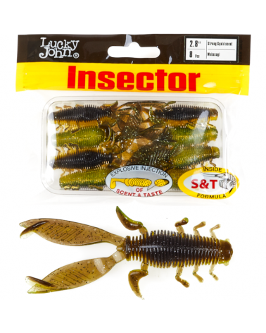 Guma Robak Lucky John Insector 2.8" 7cm T36 Wakasagi 8szt.